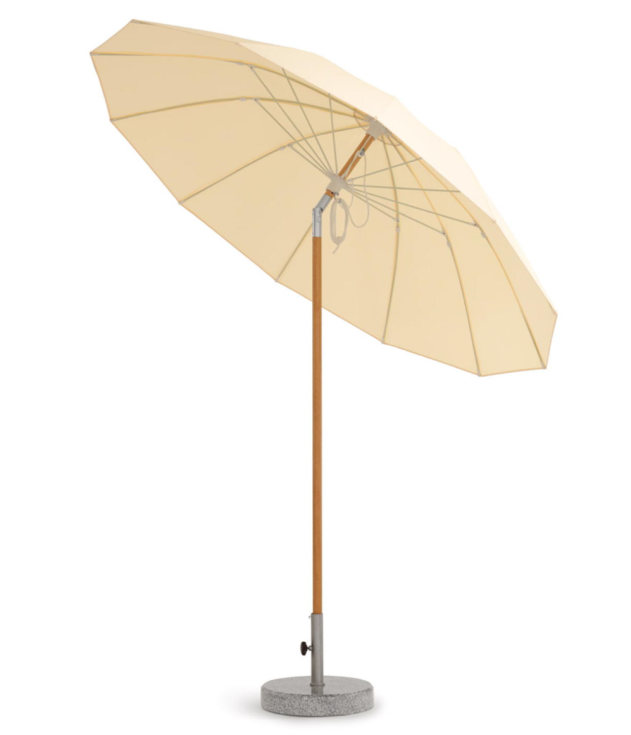 Sonnenschirm Weishupl Pagoden Schirm mit Knick Holzgestell Acryl BUNT
